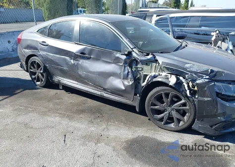 2021 Honda Civic Sport из США, поврежденный, VIN 2HGFC2F86MH516036